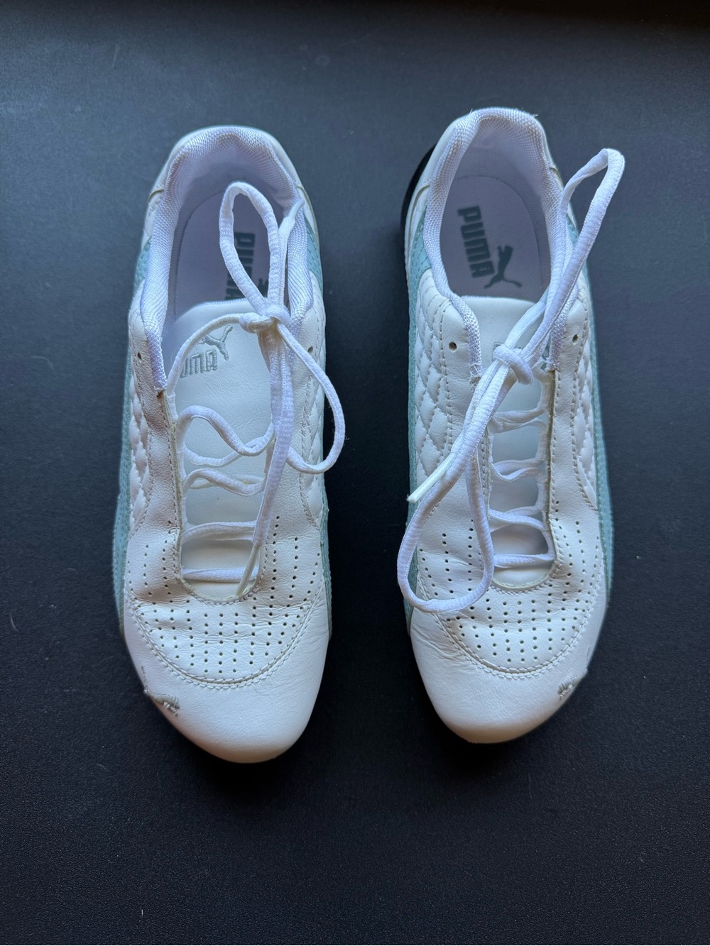 Puma White Quilted-Panel Women's Sneakers - Wheelspin Wn's